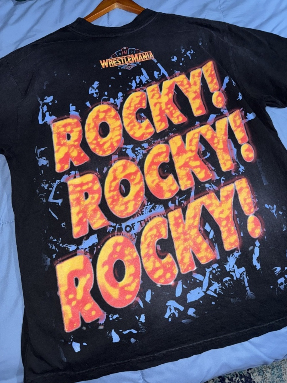 Hellstar x WWE WrestleMania 41 The Rock Bull Logo Tee – Limited Edition Vegas M